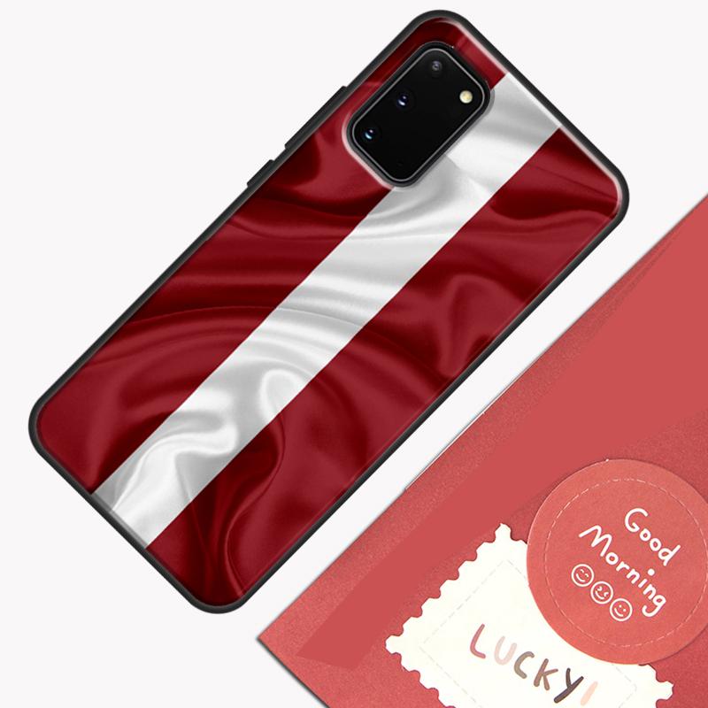 

Latvia Flag Phone Case For Samsung Galaxy S25 Ultra S20 S21 S22 S23 S24 S9 S10 Plus S24 FE Cover Shell Galaxy S23