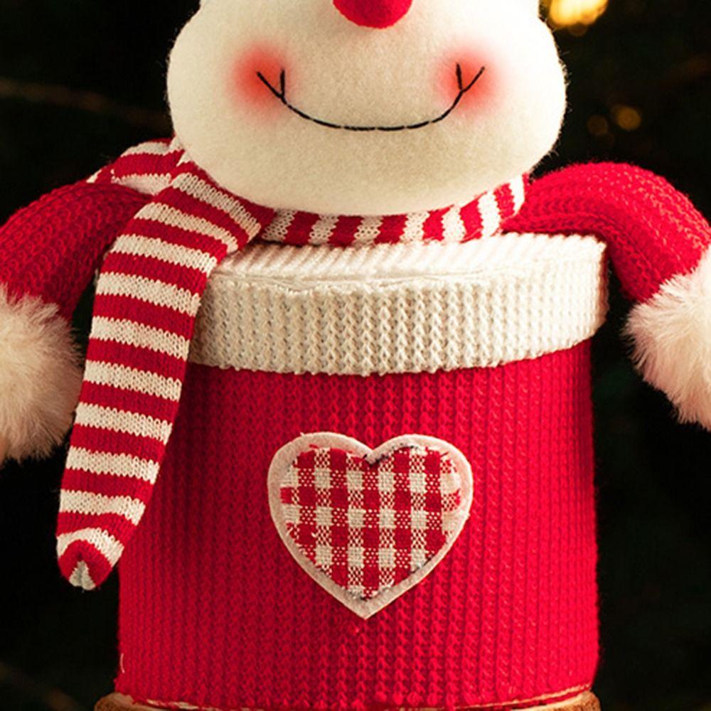 Portable Christmas Gift Treat Candy Box Plush Christmas Decorations Children