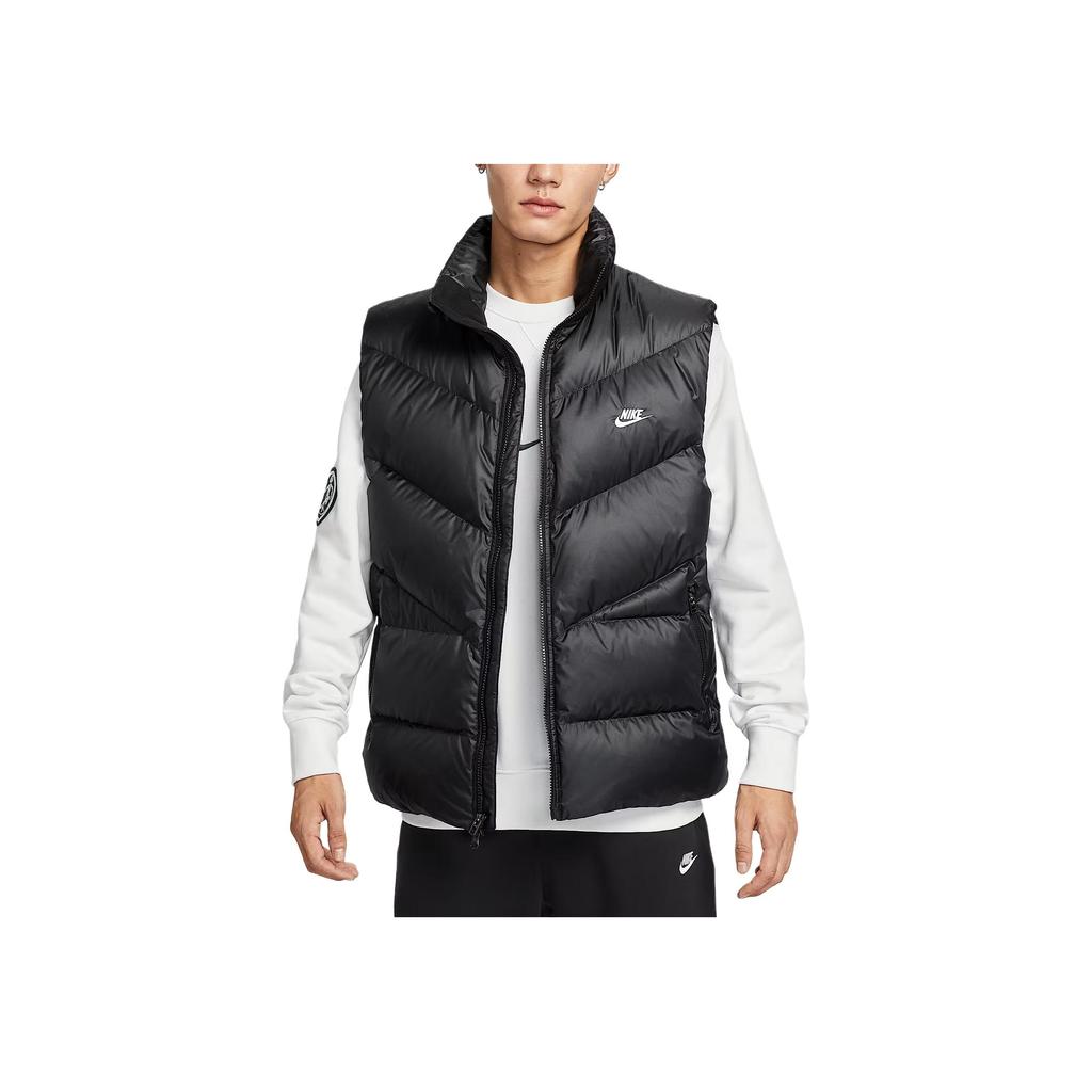 Nike Windrunner Statement Logo Waterafstotend Los Eendendons Warm Mouwloos Donsjack Herenvest HV2721-010