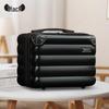 Women's 24-Inch Leather Trolley Suitcase with Universal Wheels, Sturdy and Durable, Large Capacity, 2026 Edition, with Combination Lock.