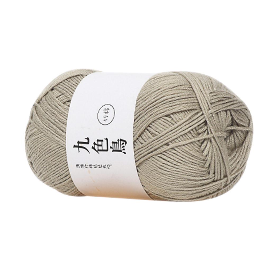  Charcoal Cotton Baby Line Fine Wool Crochet Diy Children Cotton Yarn