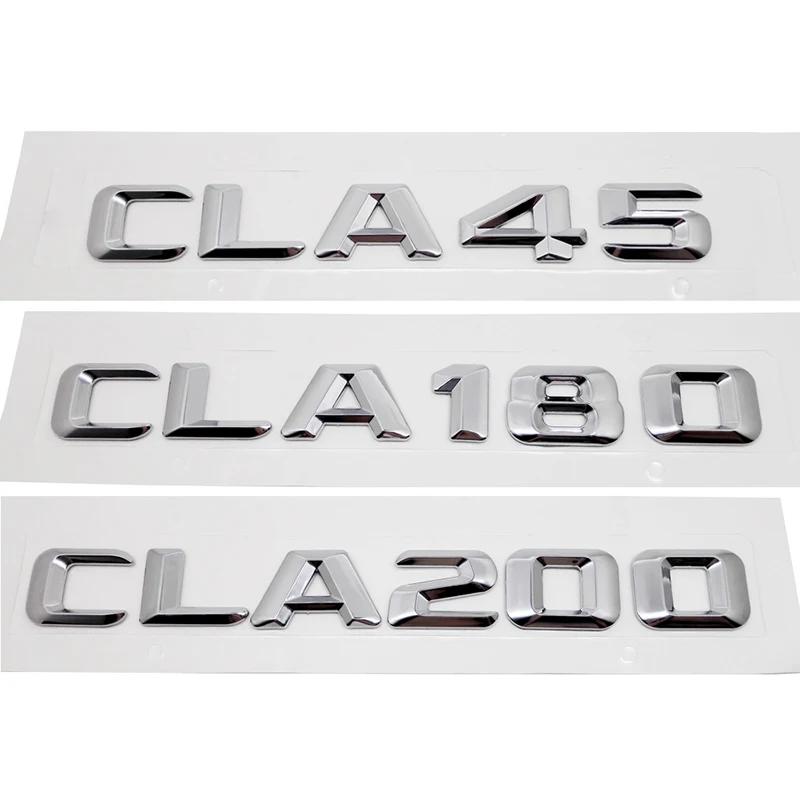 3D Car Rear Truck Sticker Emblem Tail Box Letter Badge Decal for Mercedes Benz CLA35 CLA45 CLA180 CLA200 CLA220 CLA250 CLA260