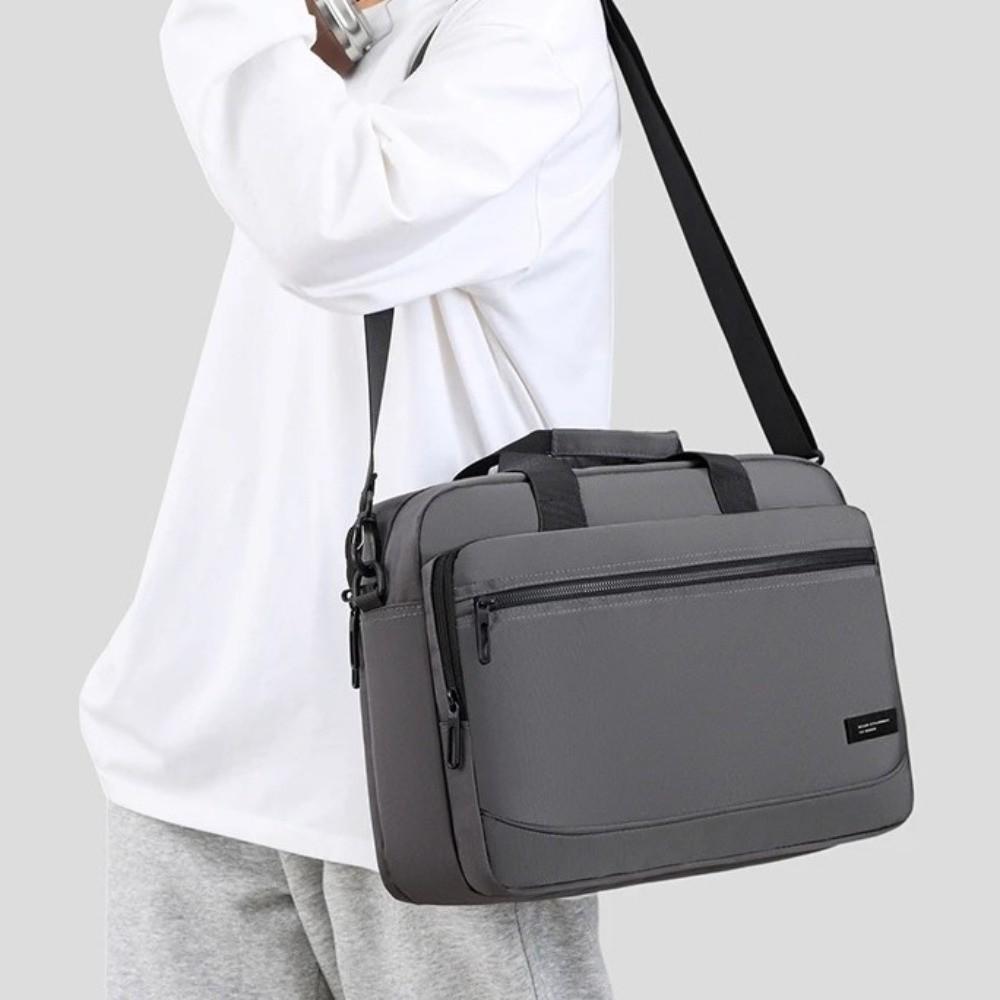Zipper Closure Oxford Briefcase Large-capacity Men's Crossbody Bag Travel Bag Daily Commute