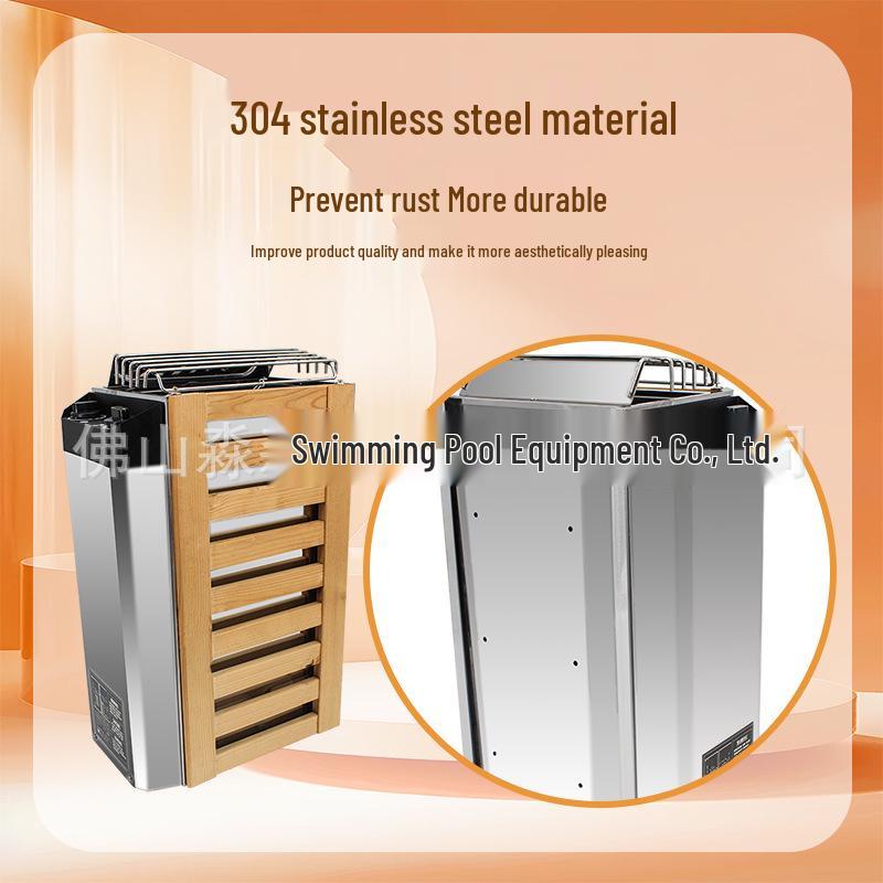 Commercial Stainless Steel Wall-Mounted Sauna Heater with Thermostatic Control