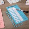 Dry Erase Chore Chart for Kids with Planner Stickers and Dry Erase Marker (2PCs) Chore Board, ADHD Tools, to Do List Planner and Behavior Chart for