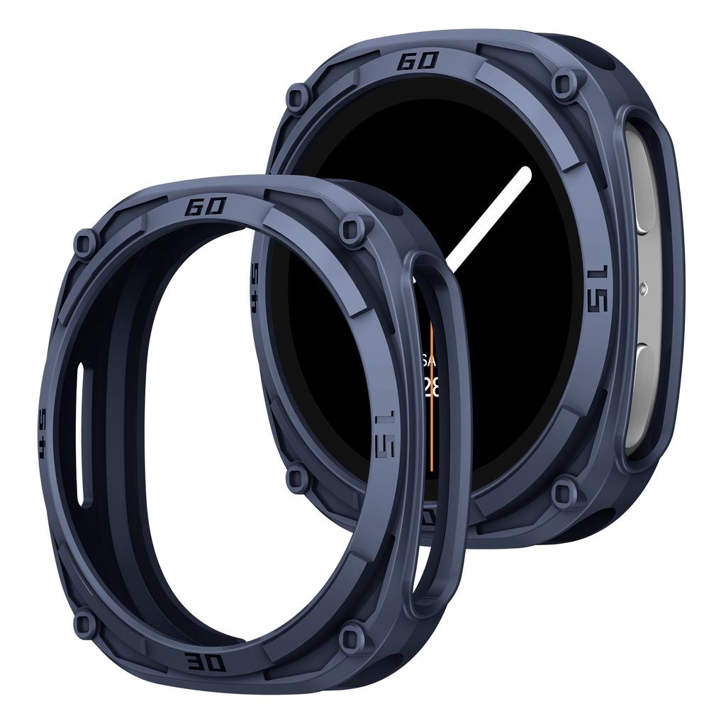 Robustes Lünettengehäuse für Samsung Galaxy 8 44mm 40mm Schutz Zubehör Harter PC Stoßstangenrahmen Skalen Schutz Galaxy watch8 Hülle