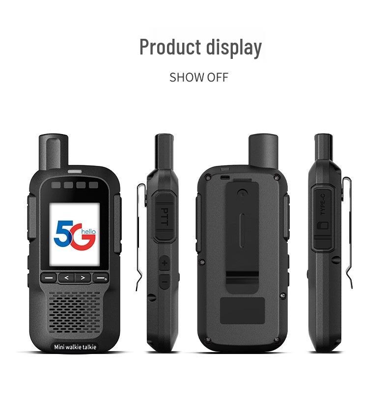 X7 Ultra-Thin 5G Walkie-Talkie with 5000 km Range and Flash Light for Outdoor & Fleet Use