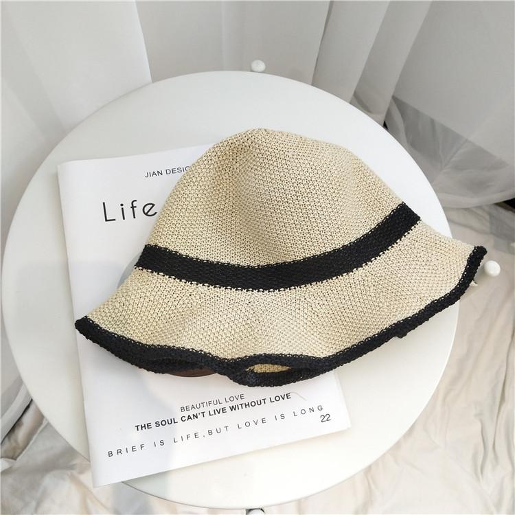 

Панама модная шляпа модный бренд шляпа-умывальник женская солнцезащитная панама Adult (56-58cm) бежевый