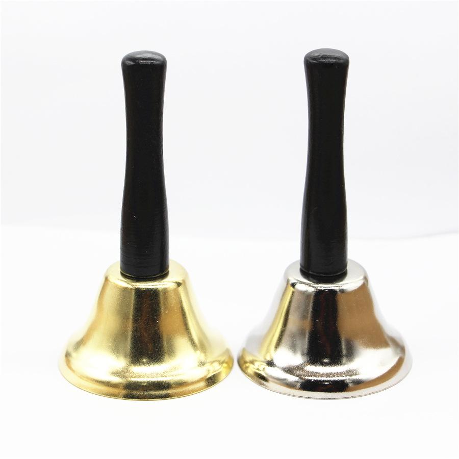 Hand Cranked Bell Metal 65mm Call for a meal bell Counter Shopkeeper Doorbell Christmas Bells for Front Entrance Home Decor