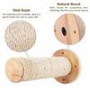 1 Piece Wall Mounted Cat Scratcher For Cat Climbing Post For Play Perch On the Wall