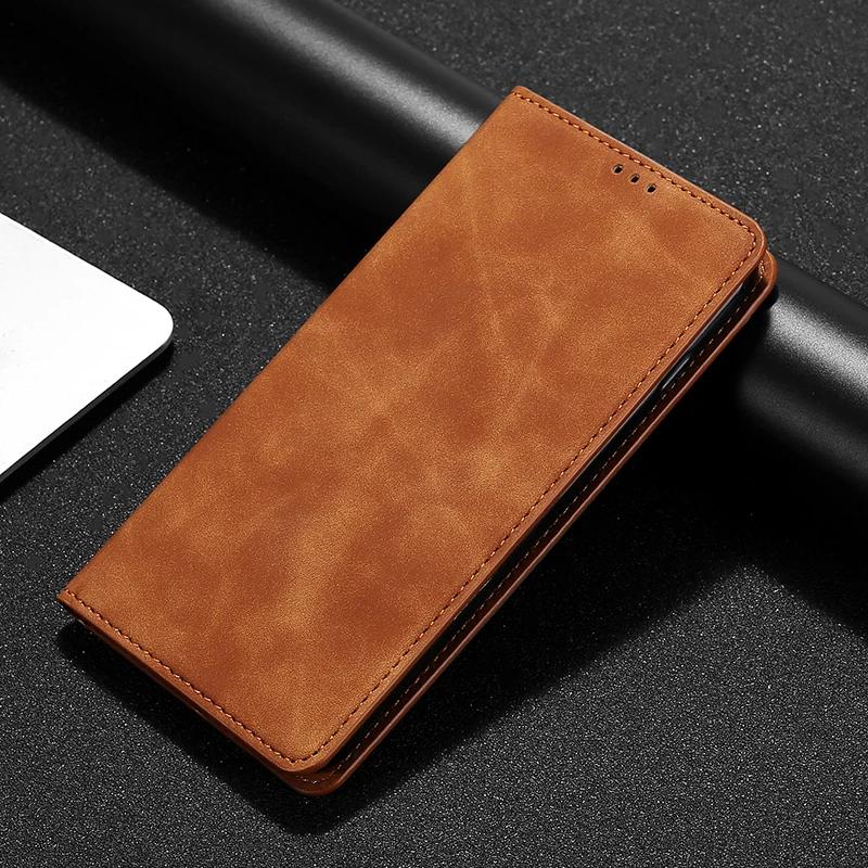 Funda de Cuero de Lujo Para Xiaomi Redmi Note 8 2021 8T 9 9T 9S Note 4 4X 5 5A Prime 6 7 Pro Max Flip Protectora Magnética Bolsas
