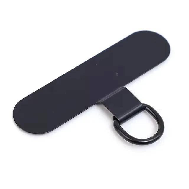 

4/1 шт. Универсальный металлический ремешок для сотового телефона, ультратонкий сменный ремешок из нержавеющей стали, ремешки для подвешивания карточек, шнур для подвешивания чёрный