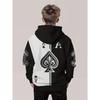 3D Digital Printed Playing Cards! Spades A Hoodie, a Fashionable and Trendy Children's Casual Clothing, Suitable for Boys To Wear When Going Out