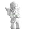 24TE Praying Angelic Boy Girl Resins Statue for Home Table Decors Spiritual Ornament