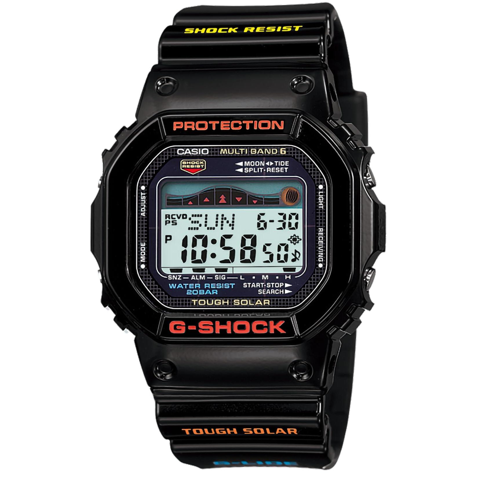 

Casio Мужские часы G-SHOCK G-LIDE с питанием от солнечной энергии, радиоуправляемые, GWX-5600-1JF, черные [Официальный внутренний продукт]