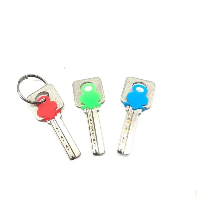 Pack of 12 Colorful Key Identifiers Key Differentiation Rings Flexible Silicone Labels Practical Key Recognition Rings