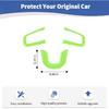 RT-TCZ For Wrangler JL Steering Wheel Trim Decal Panel Green For Jeep Wrangler JL JLU Gladiator JT 2018-Present Green Interior Accessories 3Pcs