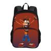 Crash Bandicoot Round Front Bag Backpack Cartoon Printed New Trendy High Quality Student's Best School Companion
