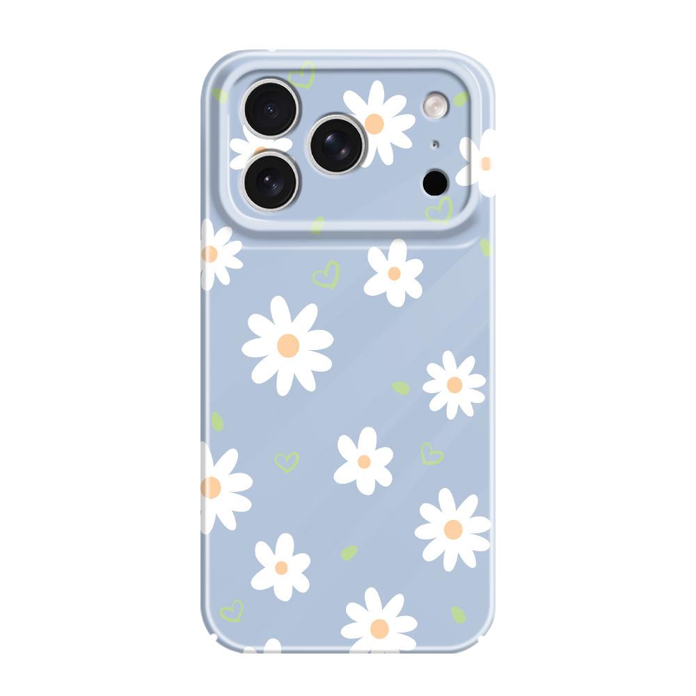 Tender Daisy Phone Case For iPhone 17 Air 16 16E 15 14 Plus Pro Max Film Hard Cover