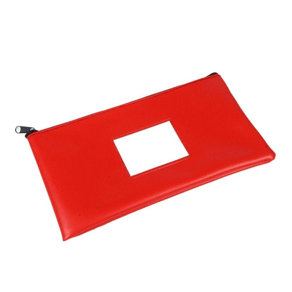 With Label Bank Deposit Bag With Zipper Money Pouch Waterproof Cosmetic Pouch Cosmetics