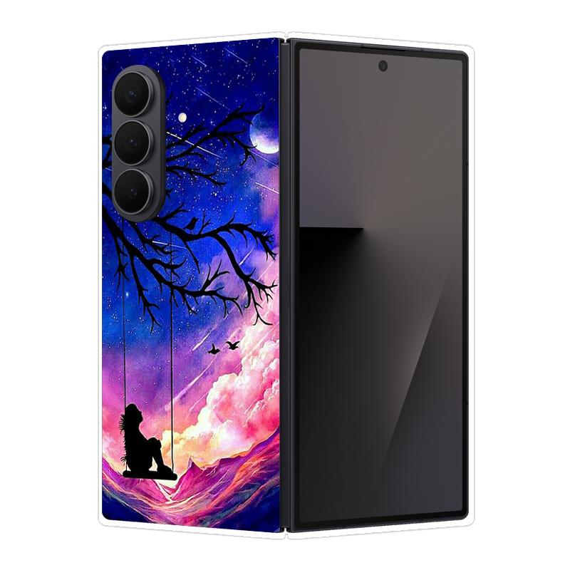 

For Samsung Galaxy Z Fold 7 5G Case Cute Cat Print Folding Protection Hard PC Back Cover for Samsung Z Fold7 Shockproof Capa Galaxy Z Fold7