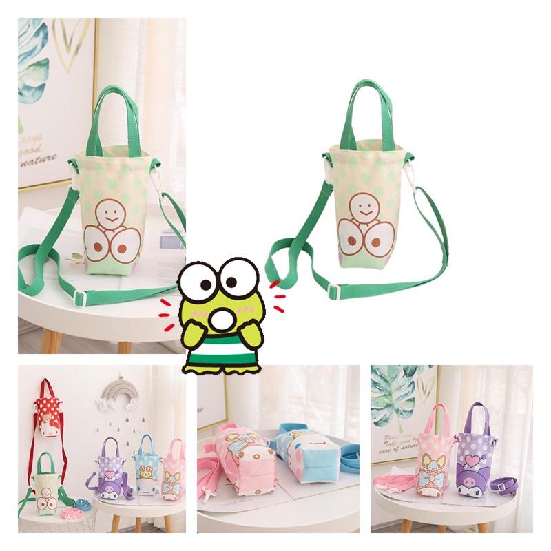 Cute Cartoon Girl Heart Water Cup Sleeve With Carry Bag For Kids