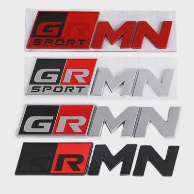 3D Metal GR Sport MN GRMN Letters Car Fender Rear Trunk Badge Emblem Sticker For RZ RC RS Corolla Camry Prius Accessories