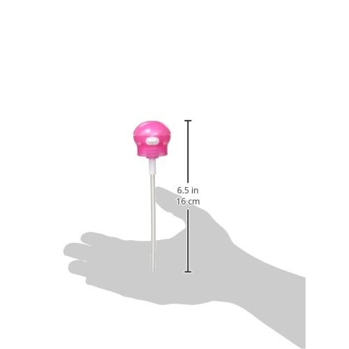 Skater Push Type Plastic Bottle Straw Cap 350ml 500ml Pink PSHC3-A
