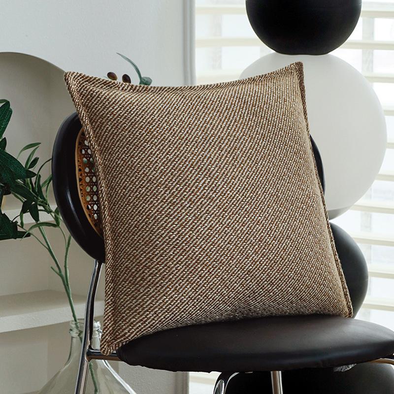 Braunes Kissen, Antiker Stil, Kissenbezug im Retro-Französischen Stil, Wohnzimmer, Schlafsofa, Kissen, Kissen für Erkerfenster, Lendenkissen