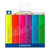 Staedtler Textsurfer Classic, High-Quality UV-Resistant Fluorescent And Translucent Highlighters, Chisel Tip From 1 To