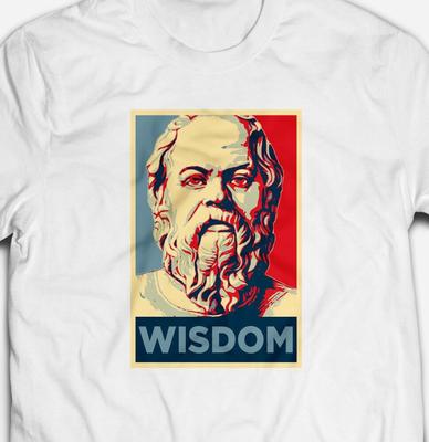 Sokrates Philosophie Philosoph Weisheit Weises Genie Unisex T-Shirt T T-Shirt Top