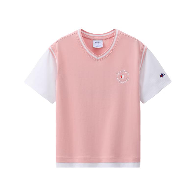 Champion Kids Anti-Bacterial Cotton V-Neck T-Shirt L