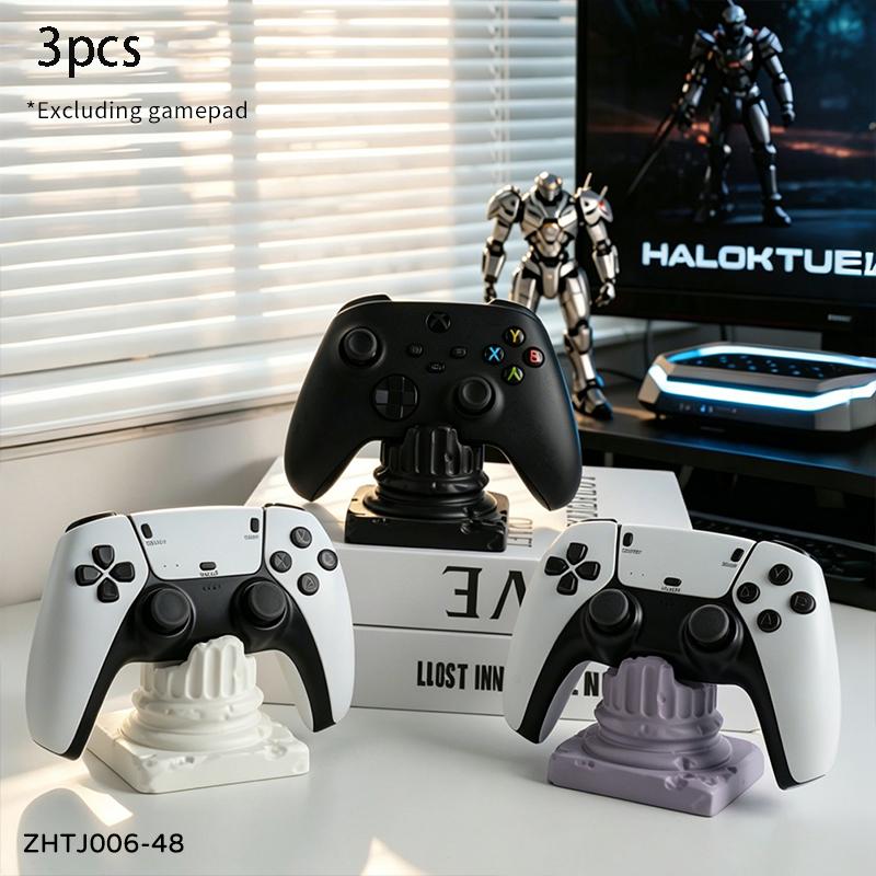 Modern Roman Column Resin Game Controller Stand Decorative Figurine for Gaming Room Desk Organizer and Home Decor Accent