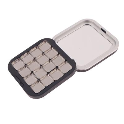 Matte Black Empty Magnetic Eyeshadow Palette Eye Makeup Storage Dish For Women Makeup Beginners Diy Eye Shadow Storage Box Tool