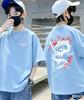 Best-selling 100% cotton children's short-sleeved T-shirt. Medium and small size. Breathable top for children.