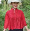 Sommerlicher Hohl-Qipao-Schal: Vielseitige Damen-Oberbekleidung & Camisole-Kleid mit Sonnenschutz und Stehkragen-Umhang