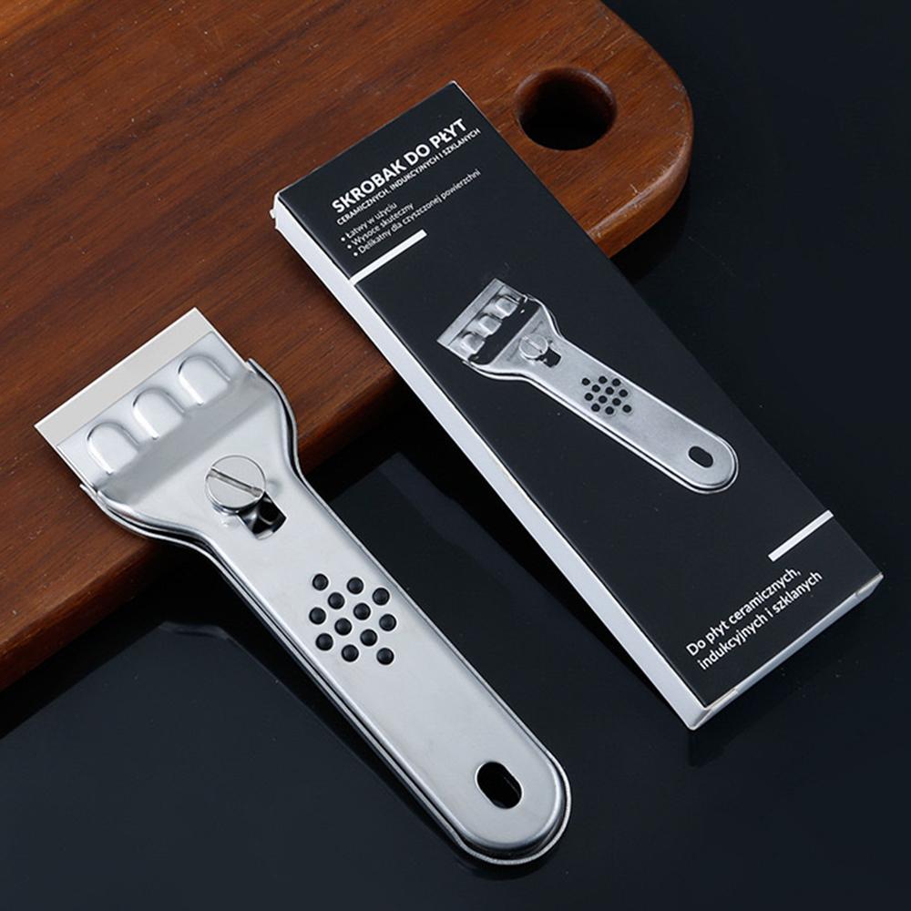 Tile Wall Floor Glass Wiper Freezer Sink Cleaning Scraper Stainless Steel Blade Paint Shovel Knife Kitchen Home Ceramic Cleaner