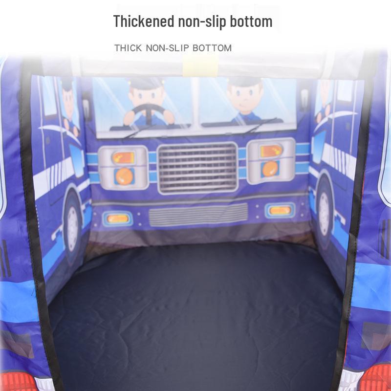 Kids' Fire Truck, Police Car, Bus, and Ambulance Play Tent for Indoor & Outdoor Fun
