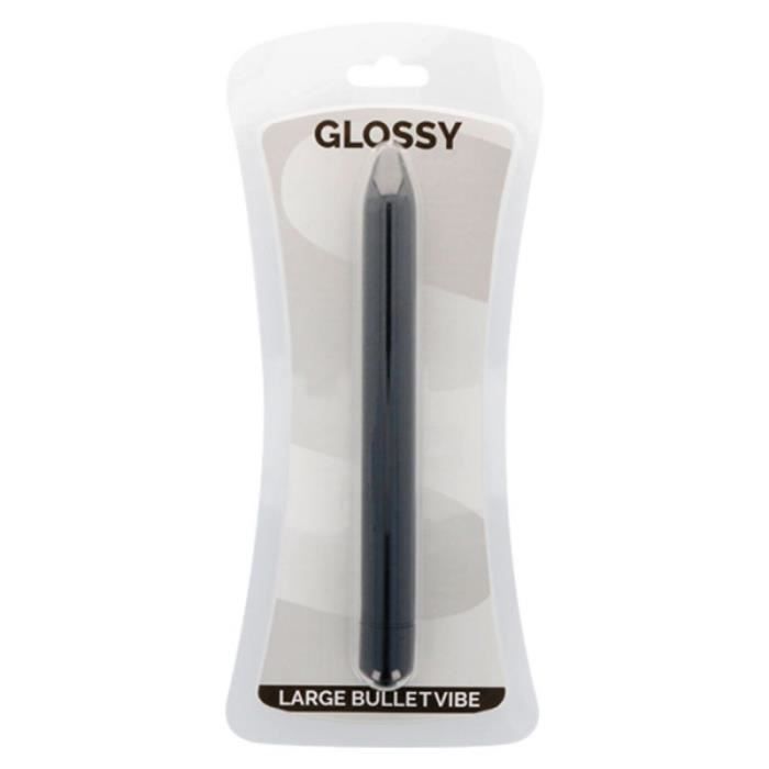 Glossy slim vibrator black