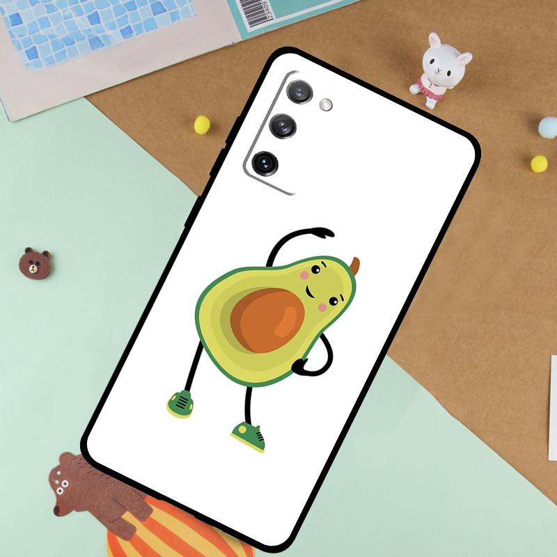 Avocado Yoga Funny Pattern Soft Case For Samsung Galaxy S24 Ultra S9 S10 S20 S22 S21 Plus S23 FE S25 Ultra Funda Cover