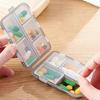 Pill Organizer Large Capacity with 10 Compartments Pill Box Portable Independent Lids Container for Travel And Gym