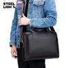 Business-Aktentasche aus hochwertigem Leder für Herren – Professionelle Laptop-Handtasche mit mehreren Fächern, strapazierfähige Büro-Arbeitstasche