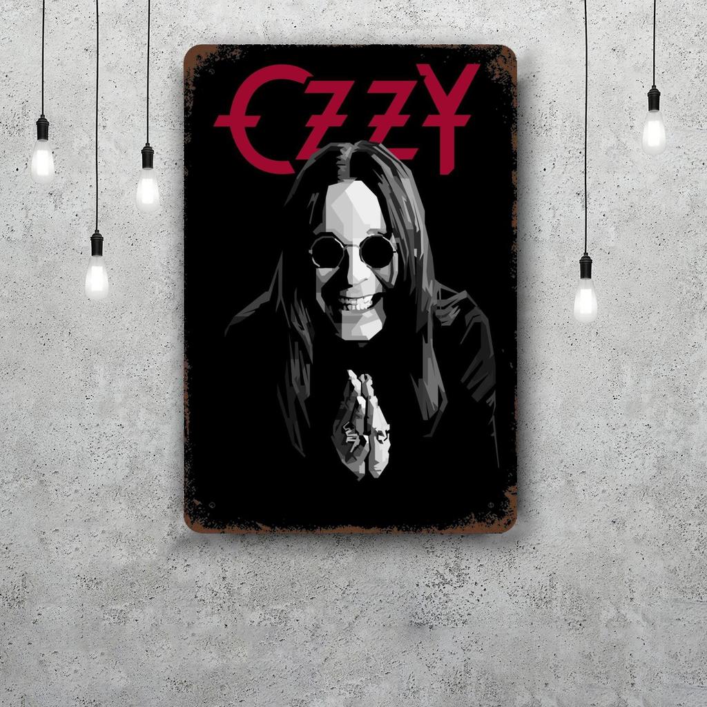 Ozzy osbourne Dekorationsposter Vintage Blechschild Metallschild Dekorative Plakette für Pub Bar Man Cave Club Wanddekoration