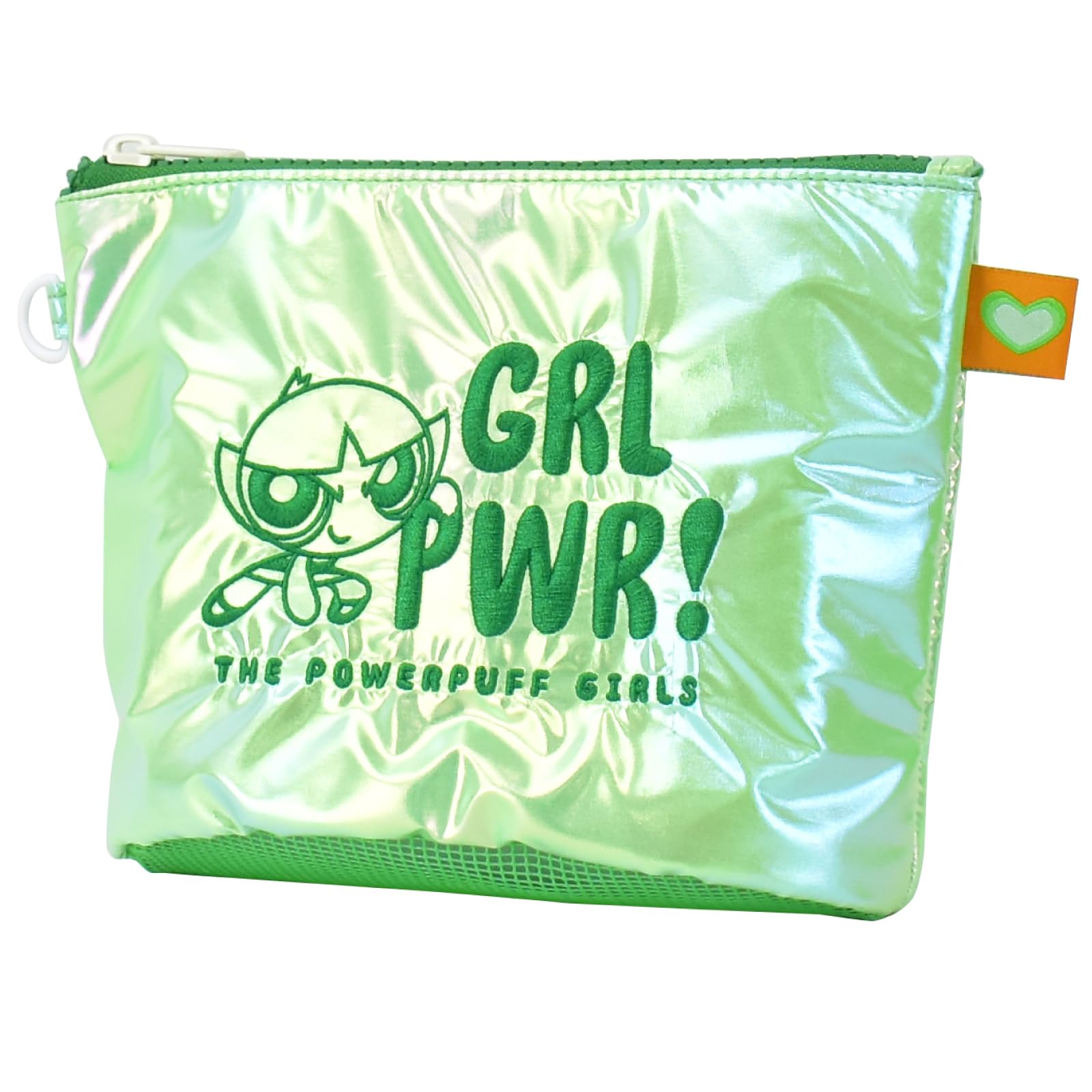 

Marimocraft Powerpuff Girls Round Cosmetic Small Item Cute Green Pouch, Large, Embroidered, Bottom, Mesh, Pouch, Holder, Women s, Commuter, School,