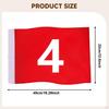 Golf Flag 19.3x12.6 Inch Large Numbered Portable Putting Green Red for Outdoor Yard Backyard