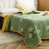 New Washed Cotton Summer Thin Quilt Skin-friendly Grinding Summer Cool Quilt Printing Soft Bedspread Blanket Print Bedspread Bed Cover Home Textiles