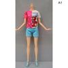 1Set Fashion Outfits for 1/6 Doll Casual Skirt Vest Shirt Pants Dress Dollhouse Accessories Clothes