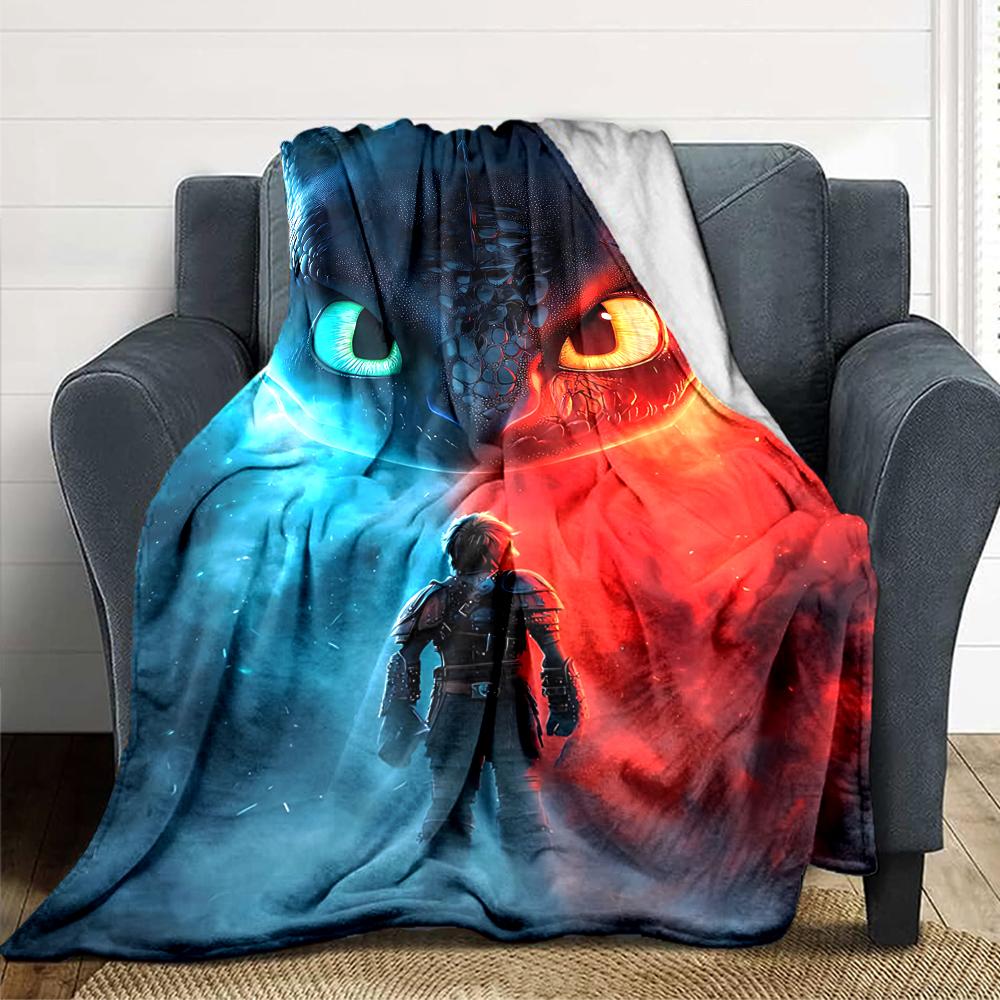 Dragon Human Connection Blanket Soft Throw Blanket For Home Bedroom Bed Sofa Travel Office Solid Christmas Blanket