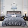 50S Pure Cotton Sateen Solid Color Brocade Fabric Duvet Cover & Bed Sheet Hotel Collection