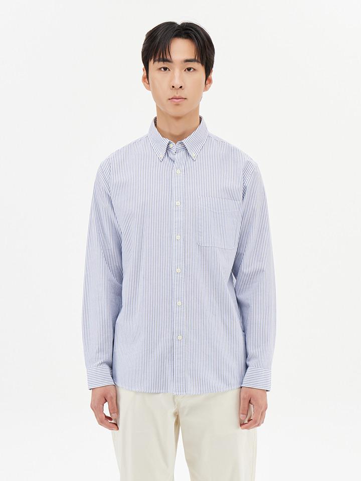 TOPTEN Men'S) Oxford Button-Down Shirt_Msf5Wc1901
